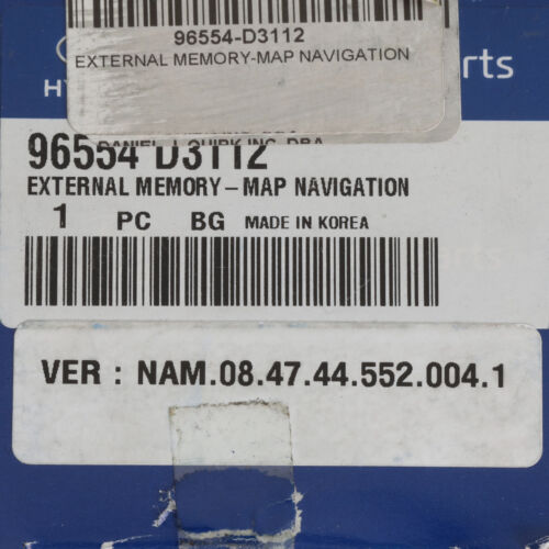 Genuine Hyundai 2016 Tucson Navigation External SD Memory Card 96554-D3112 - Picture 3 of 3