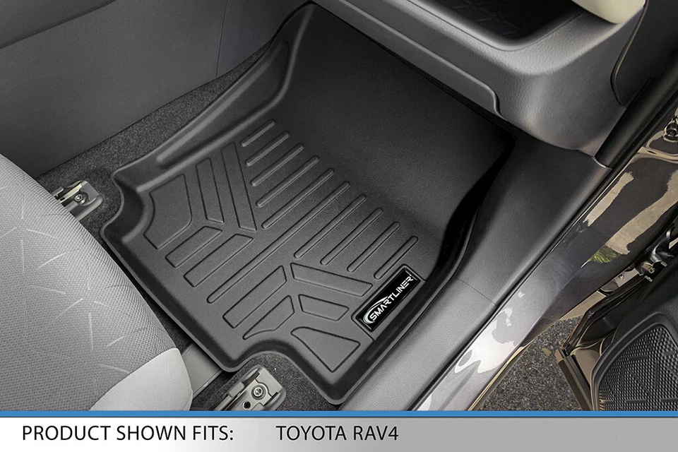 SMARTLINER Custom Fit Floor Mats Cargo Trunk Liner Set TPE 2019-2025 Toyota Rav4 Foto 3 de 4