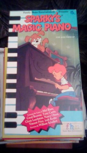 Sparky's Magic Piano RZADKIE F.H.E. (1987) VHS lata 80. kreskówka Mel Blanc Vincent Cena - Zdjęcie 1 z 2