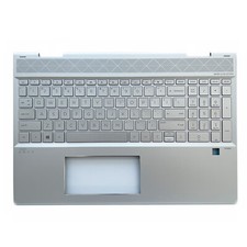 New Palmrest Keyboard Silver For HP ENVY X360 15T-DR 15-DR L56975-001 US
