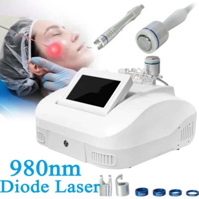 Diode Laser 980nm Facial Vascular Spider Vein Removal Machine Skin Rejuvenation