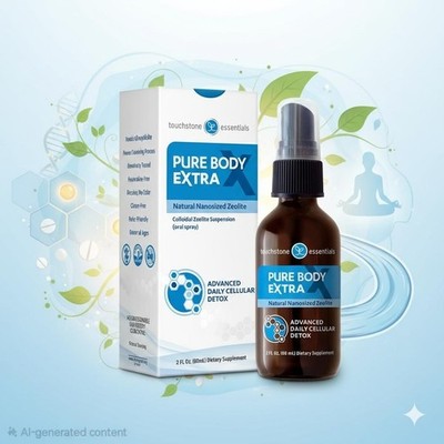 Touchstone Essentials Pure Body Extra Daily Zeolite Detox NIB