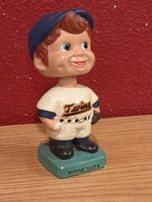 VINTAGE 1960-1965 Minnesota Twins Mini Bobblehead/Nodder Green Base