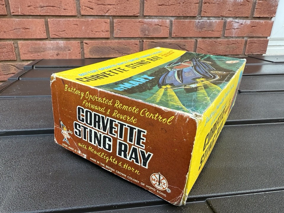 Marx Toys Corvette Stingray In Original Box - Rare RC Car | eBay UK