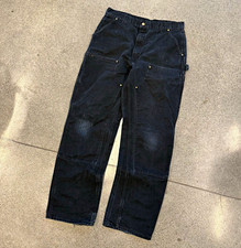 Vintage Faded Carhartt Double knee pants 36x34 Made In USA Loose original fit