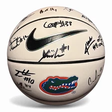 2025-26 Florida Gators FULL TEAM Signed Nike Logo Basketball ~ 15 + COACH AUTOS