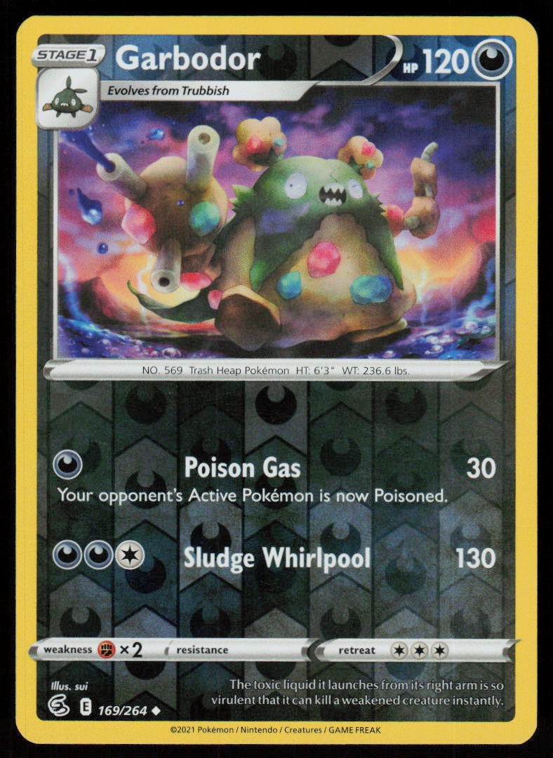 Garbodor 169/264 Uncommon Fusion Strike Pokemon Lightly Played