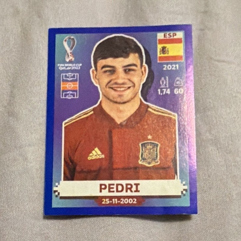 Panini FIFA World Cup Qatar 2022 Pedri Spain Sticker ESP 13 2021