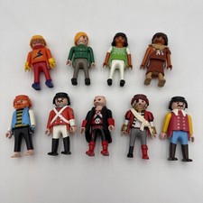 Vintage Playmobil Figures Pirates Fighting Sport Women 80s Up Geobra Lot of 9