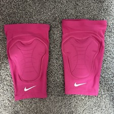 Nike Pro Compression Padded Knee Sleeves Pink White Unisex Size L/XL