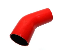 Red Elbow Reducer Silicone Hose 45 Degree 3 to 3.75 Inch ID Coupler High Temp