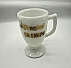 Vintage Walt Disney Disneyland Grandpa Milk Glass Mug Souvenir — photo 1