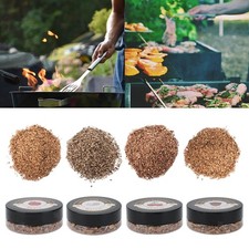4 Pcs Premium Fumeur Copeaux de Bois Pomme Cerise Noyer Sciure de Chêne pour