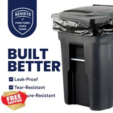 Plasticplace W65LDBTL2RL 64-65 Gal Trash Liners 2.0 Mil 50 Rolls