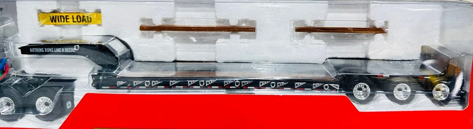 John Deere Mack Granite MP w/ Tri-Axle Lowboy Trailer By First Gear 1/50th Scale - Image 4 of 4