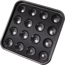 GSE Games & Sports Expert Black Plastic Pool Ball Carrying Tray, 