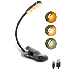 Rechargeable Book Reading Light Lamp, LED Book Light for Reading in Bed