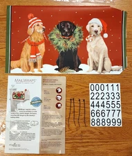 Magnetic Mailbox Cover MailWraps By Magnet Works Christmas Dogs Labs and Golden