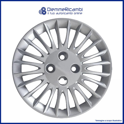 Copricerchi 15 Pollici Per Lancia Ypsilon 2007– Oggi – Set 4 Coppe In Nylon Flessibile Resistente, Made In Italy