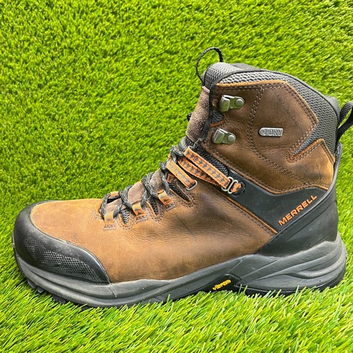 Merrell Phaserbound Mens Size 11 Brown Black Waterproof Walking Hiking Boots - Picture 3 of 10