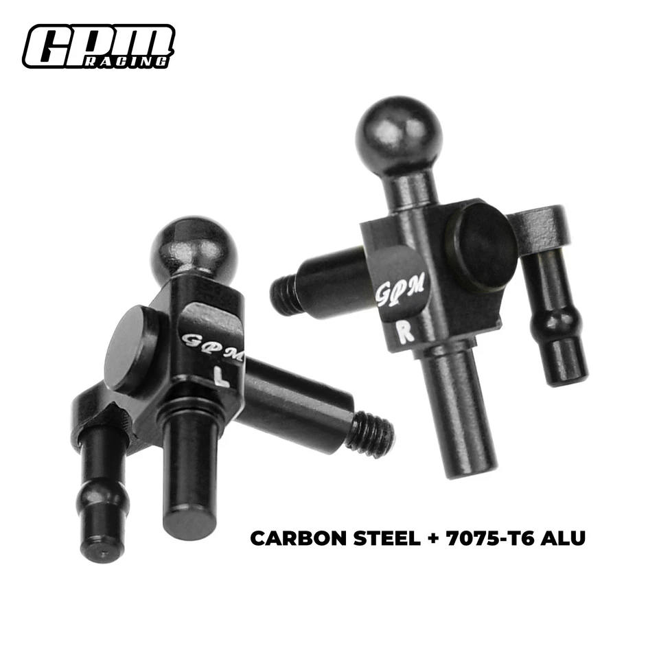 Brazo de nudillo delantero de acero al carbono y aleación 7075 GPM 4140 para KYOSHO MINI-Z MR-04 Foto 2 de 4