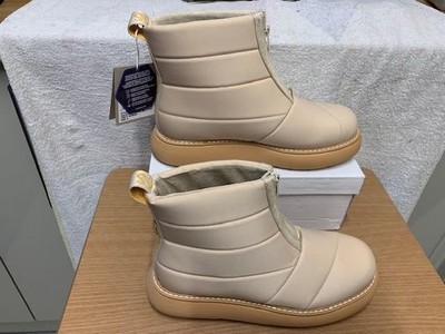 Toms Alpargata Mallow gefütterte beige Damen-Booties Größe UK 6 (38,5) 25 CM