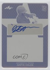2020 Leaf Perfect Game National Showcase Patch 1/1 Justin Colon Auto 13u1