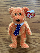 Ty Beanie Baby Pappa orange - MWMT Bear 2002 Fathers Day