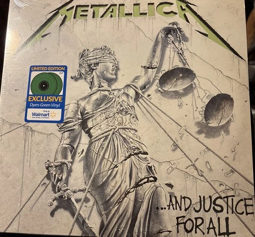 Metallica And Justice For All - 2xLP  Limited Edition Walmart Green Vinyl Sealed