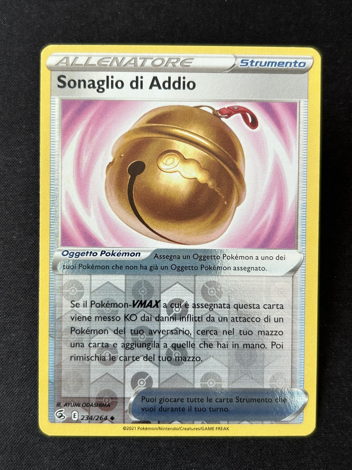 POKEMON - SONAGLIO DI ADDIO - REVERSE - 234/264 - COLPO FUSIONE - ITA