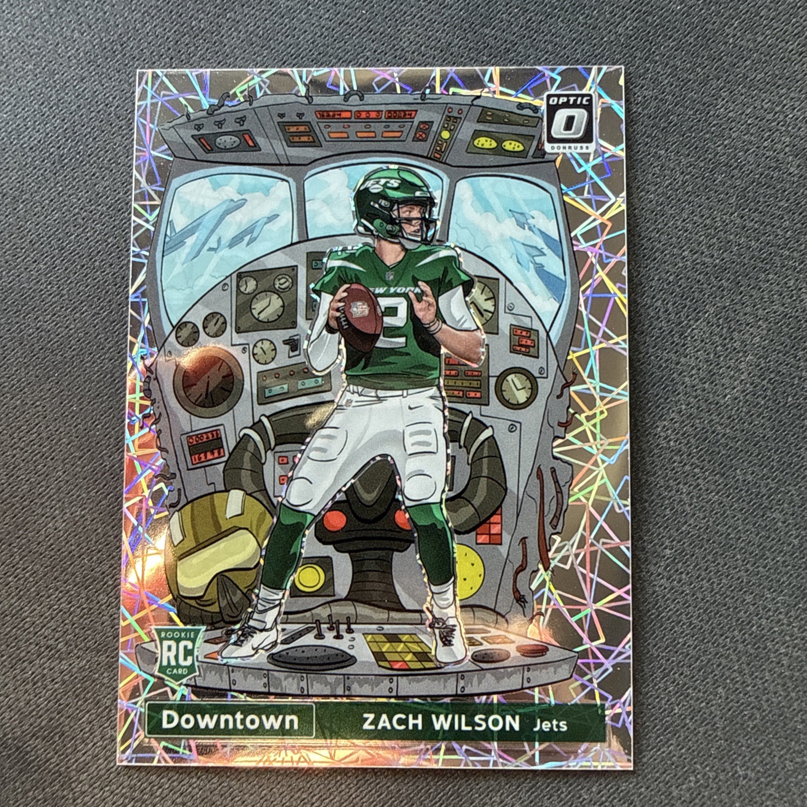 ZACH WILSON 2021 PANINI DONRUSS OPTIC #DT-34 DOWNTOWN! SSP ROOKIE RC JETS