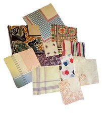 Lot of 10 Vintage Hankies Handkerchiefs Floral Embroidered Lace