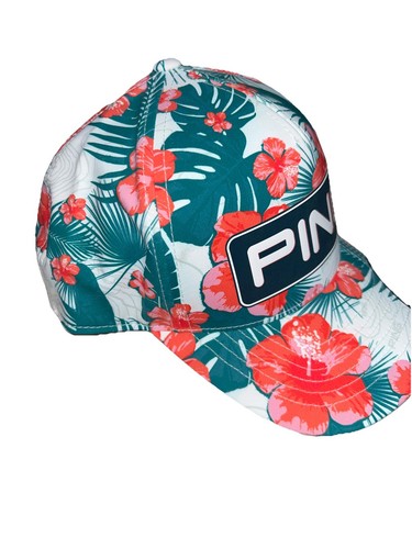 Chapeau De Soleil Ping PUA Aloha, Vert Imprimé Floral, Ajustable, Neuf