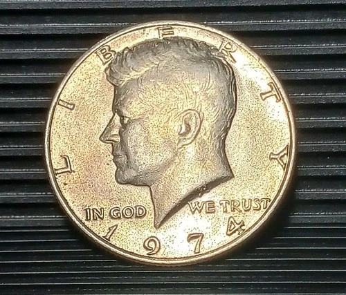 1974 P Kennedy Half Dollar AU Philadelphia Minted 50 Cent Coin