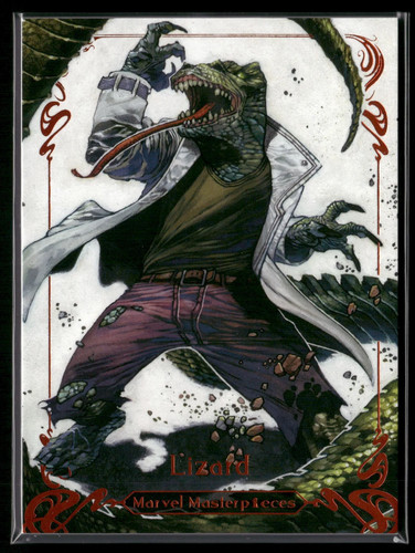 2018 Upper Deck Marvel Masterpieces Lizard #8 Legendary Orange Numbered