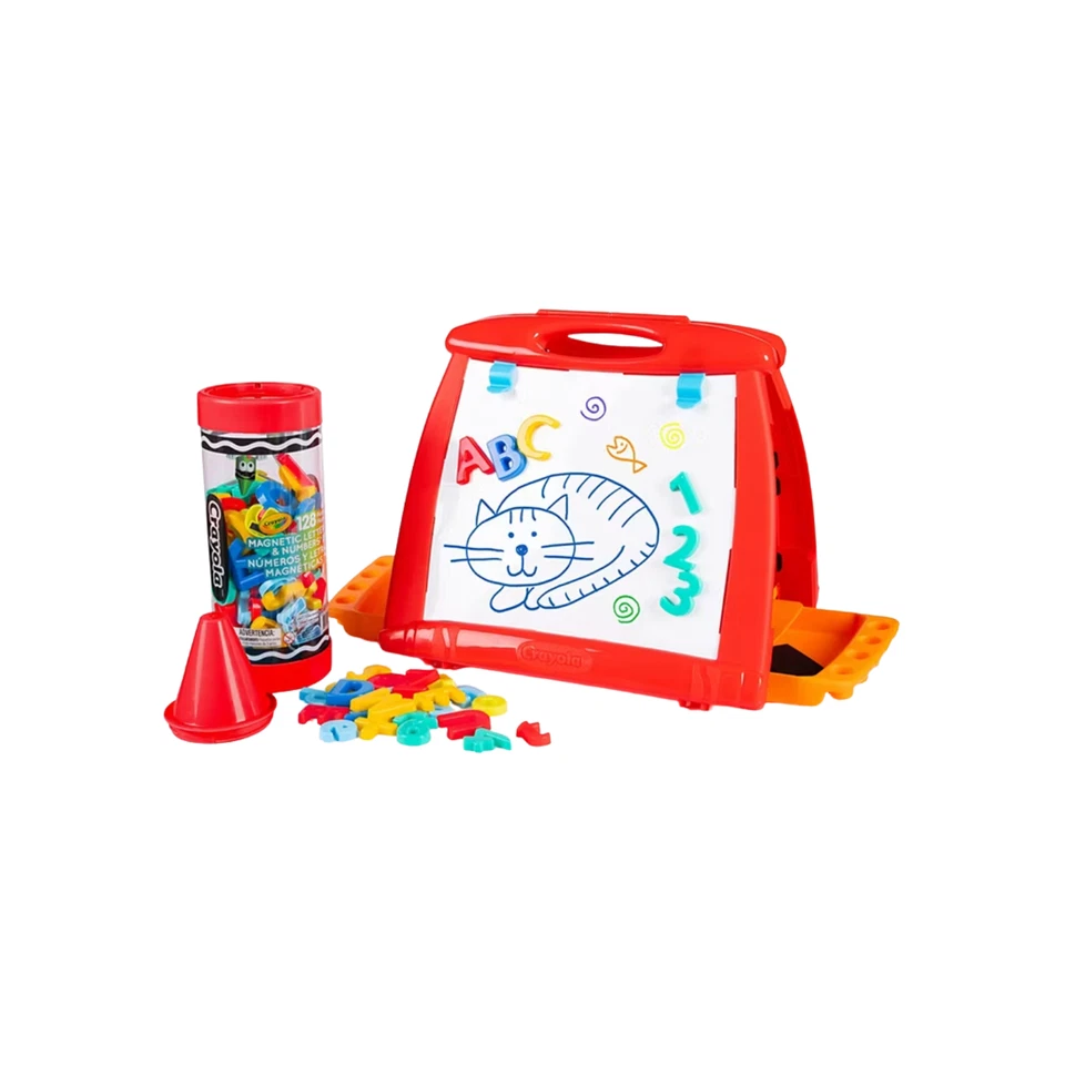 Juego magnético caballete de mesa Crayola Art-To-Go, 128 piezas. Foto 2 de 2