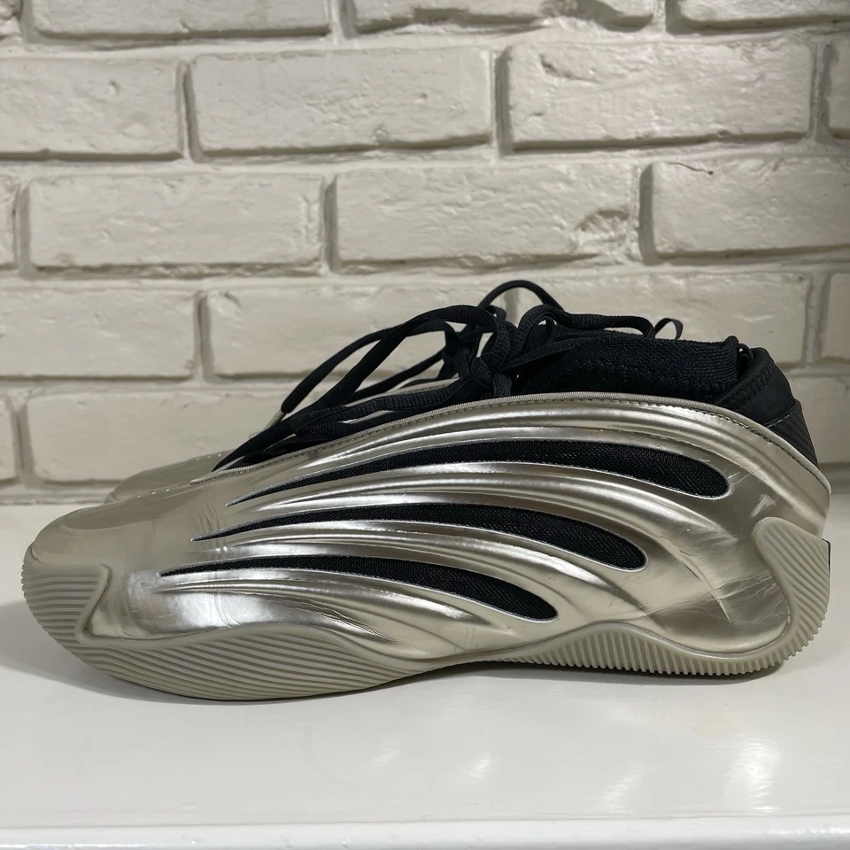 Adidas Harden Vol. 9 Shoes Cyber Metallic Men's Sneakers Size 12.5 - Image 3 of 4