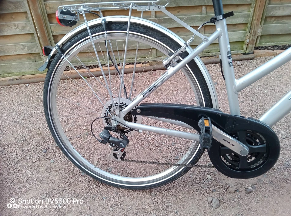 28" Damenfahrad, N.S.U. Comford, Rahmenhöhe 50 cm, 3x7-Gang, verkehrsicher - Bild 4 von 4