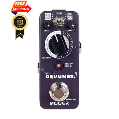 MOOER Micro Drummer II Guitar Pedal Drum Machine