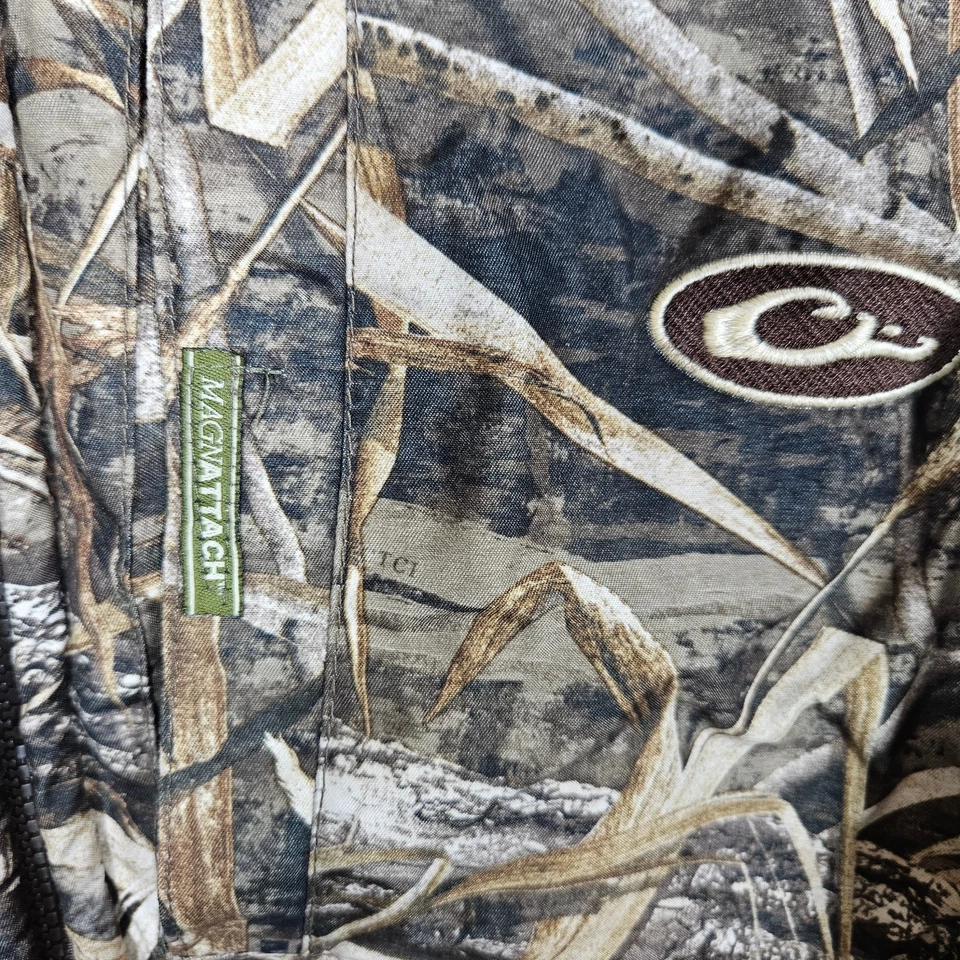 Drake Waterfowl Eqwader Jacket Mens 3XL Realtree Max-5 Camo Hunting Full Zip - Image 4 of 4