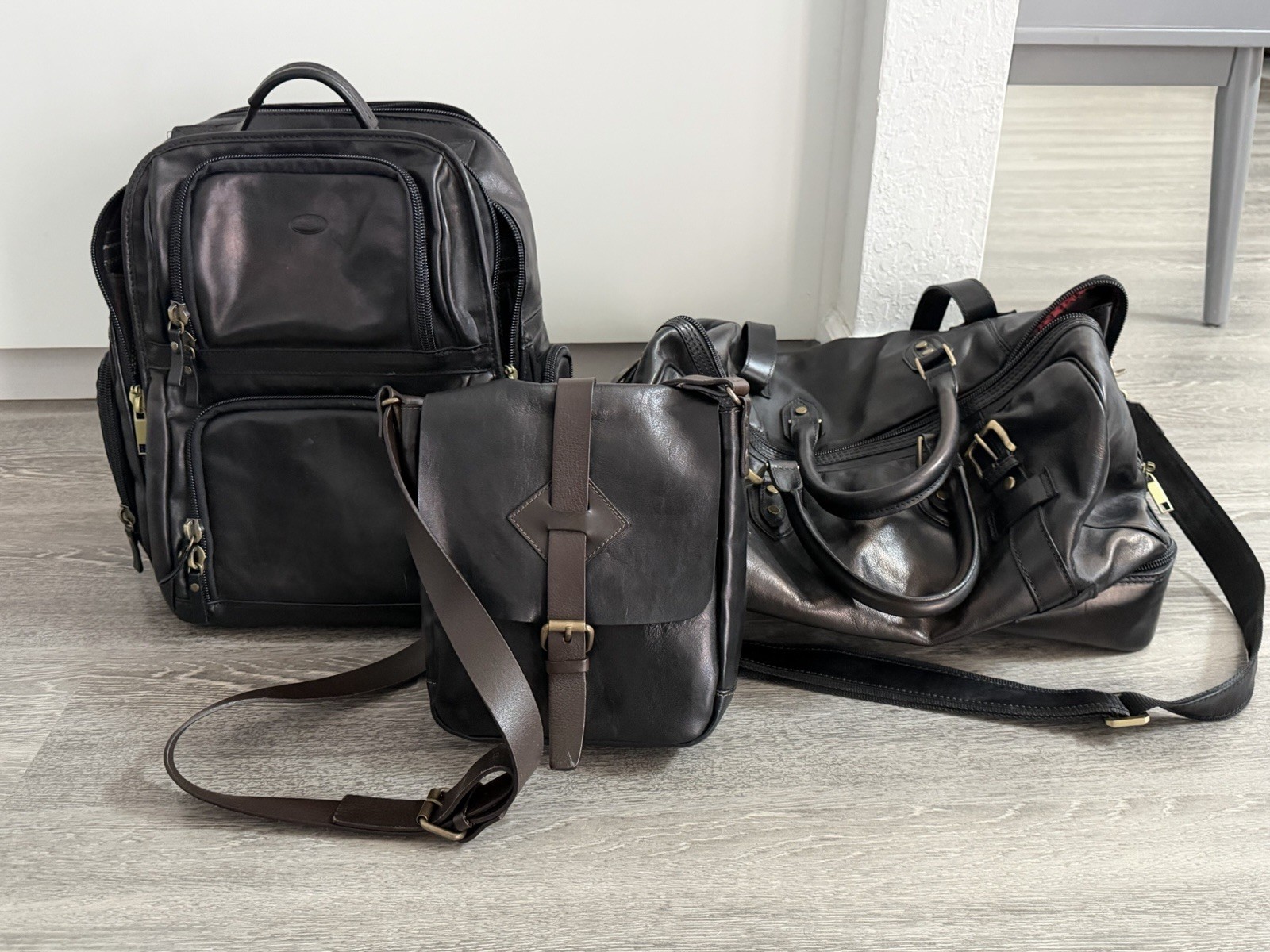 chiarugi leather Collection Backpack Carryon And … - image 2