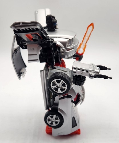 Transformers Alternators 2004 Grimlock Silver Mustang GT Complete In Box - Picture 21 of 24