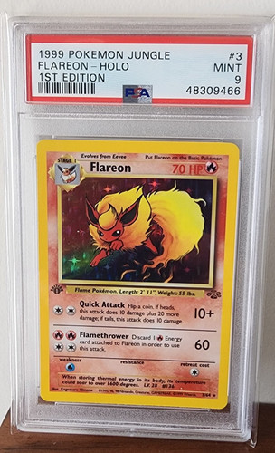 Flareon (1st Edition) graded PSA 9 for sale on eBay