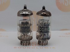 Philips ECC88 6DJ8 O-Getter Matched Pair - Adzam Label Heerlen '67 - Near NOS