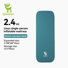 Qunature Portable Inflating Sleeping Pad with Foam Air Camping Mattress Outdoor