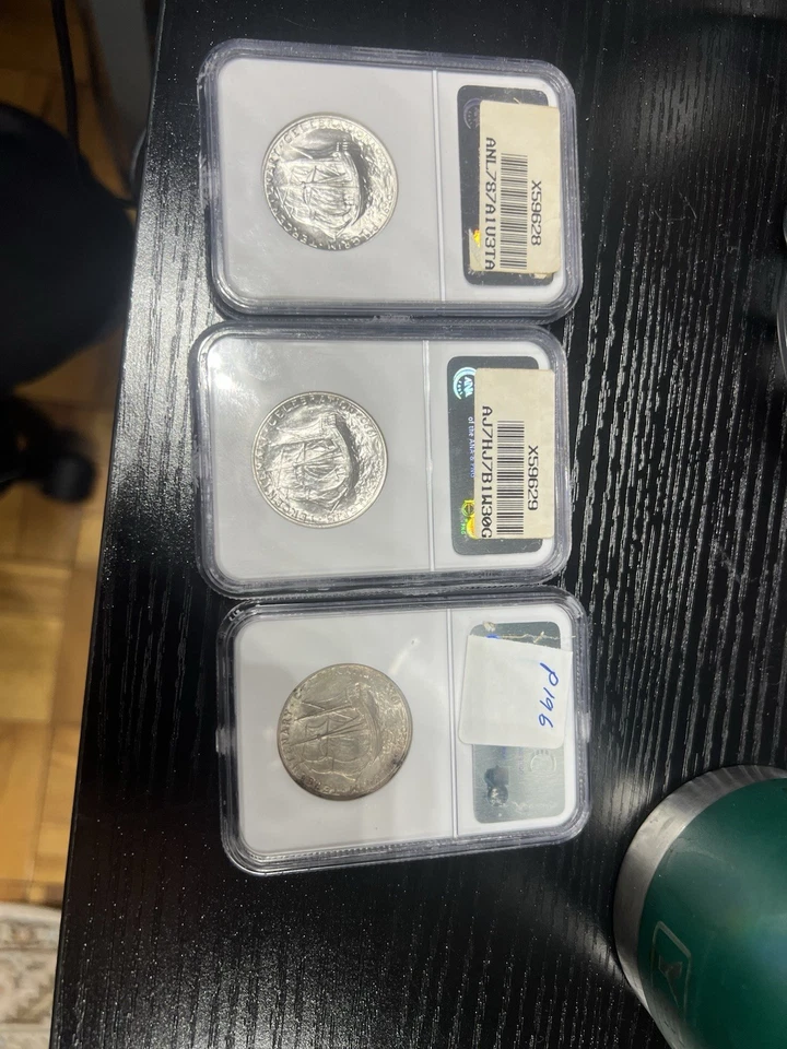 1920 Pilgrim Commemorative Silver Half Dollar 50c NGC MS 64 UNC - Image 2 of 2