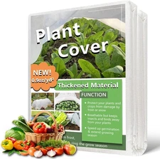 Plant Covers Freeze Protection 7 x 25 Ft, Thick Frost Cloth for Outdoor Plants,