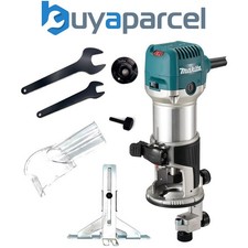 Makita RT0702CX4 1/4" Router / Laminate Trimmer with Trimmer Guide 240V 710w