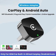 2in1 Wireless CarPlay Adapter Android Auto AI Smart Box Car Intelligent SystemVi