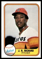 J.R. Richard 1981 Fleer #56 Houston Astros MLB READ FREE SHIPPING AutographDen